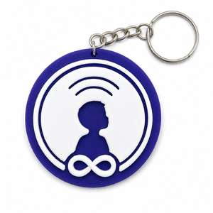 The Indigo KinTag keychain